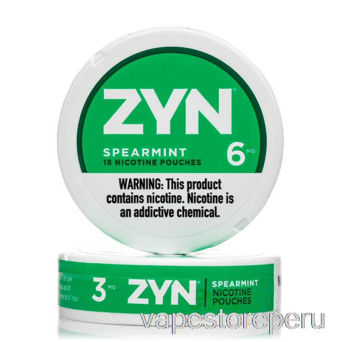 Bolsas De Nicotina Zyn Desechables Para Vape - Menta Verde 3 Mg (paquete De 5)